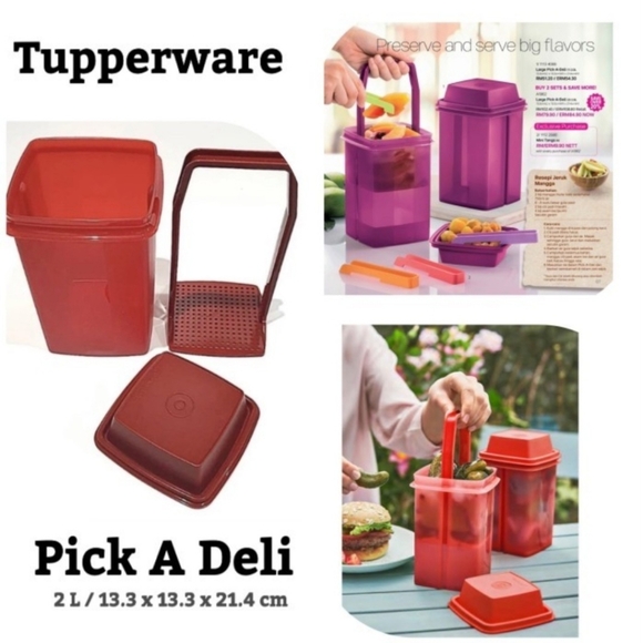 TUPPERWARE Pic A Deli Container Blue - Picture 4 of 8